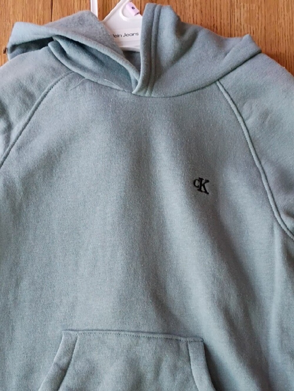 Calvin Klein Kids Sage Hoodie with Teal Joggers - Picture 2 of 7